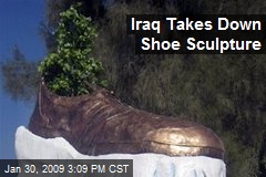 Iraq Takes Down Shoe Sculpture