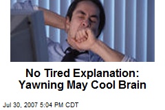 No Tired Explanation: Yawning May Cool Brain