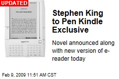 Stephen King to Pen Kindle Exclusive