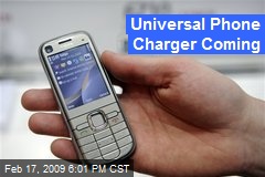 Universal Phone Charger Coming