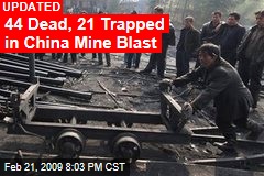 44 Dead, 21 Trapped in China Mine Blast