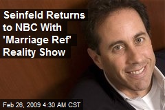 Seinfeld Returns to NBC With 'Marriage Ref' Reality Show