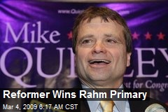 Reformer Wins Rahm Primary