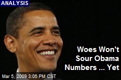 Woes Won't Sour Obama Numbers ... Yet