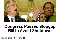 Congress Passes Stopgap Bill to Avoid Shutdown