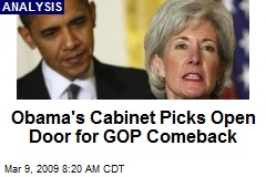 Obama's Cabinet Picks Open Door for GOP Comeback