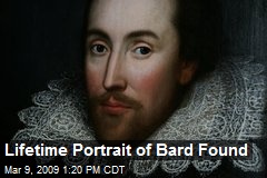 Lifetime Portrait of Bard Found