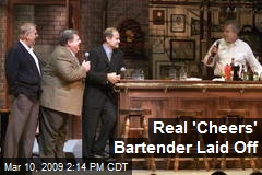 Real 'Cheers' Bartender Laid Off