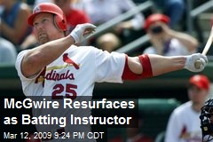 McGwire Resurfaces as Batting Instructor