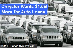Chrysler Wants $1.5B More for Auto Loans