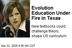 Evolution Education Under Fire in Texas