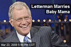 Letterman Marries Baby Mama