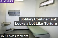 Solitary Confinement: Looks a Lot Like Torture