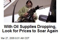 With Oil Supplies Dropping, Look for Prices to Soar Again