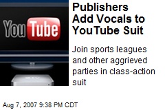 Music Publishers Add Vocals to YouTube Suit