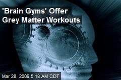 'Brain Gyms' Offer Grey Matter Workouts