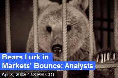 Bears Lurk in Markets' Bounce: Analysts