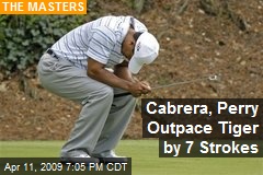 Cabrera, Perry Outpace Tiger by 7 Strokes