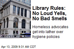 Library Rules: No Loud Yells, No Bad Smells