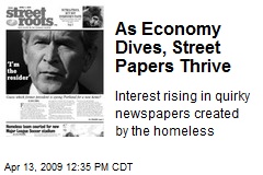 As Economy Dives, Street Papers Thrive
