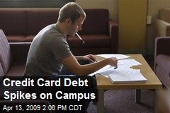 Credit Card Debt Spikes on Campus