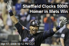 Sheffield Clocks 500th Homer in Mets Win