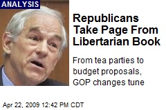 Republicans Take Page From Libertarian Book