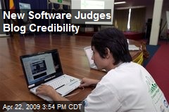 New Software Judges Blog Credibility