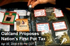 Oakland Proposes Nation's First Pot Tax