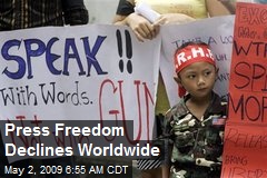 Press Freedom Declines Worldwide