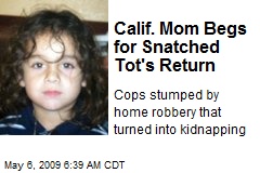 Calif. Mom Begs for Snatched Tot's Return