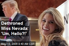 Dethroned Miss Nevada: 'Um, Hello?!'
