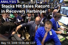 Stocks Hit Sales Record in Recovery Harbinger