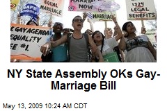 NY State Assembly OKs Gay-Marriage Bill