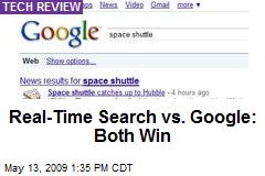 Real-Time Search vs. Google: Both Win