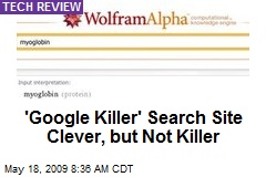 'Google Killer' Search Site Clever, but Not Killer