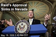 Reid's Approval Sinks in Nevada