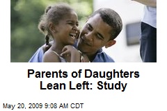 Parents of Daughters Lean Left: Study