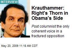 Krauthammer: Right's Thorn in Obama's Side