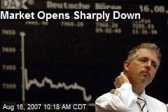 Market Opens Sharply Down