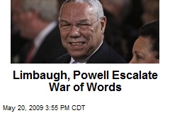 Limbaugh, Powell Escalate War of Words