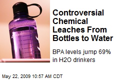 Controversial Chemical Leaches From Bottles to Water