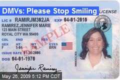 DMVs: Please Stop Smiling