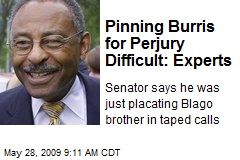Pinning Burris for Perjury Difficult: Experts