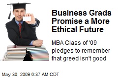 Business Grads Promise a More Ethical Future