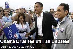 Obama Brushes off Fall Debates