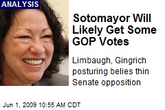 Sotomayor Will Likely Get Some GOP Votes