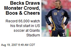 Becks Draws Monster Crowd, Boos &amp; Cheers