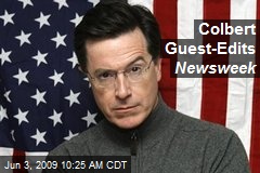 Colbert Guest-Edits Newsweek