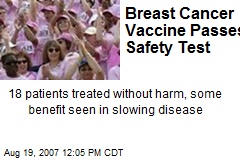 Breast Cancer Vaccine Passes Safety Test